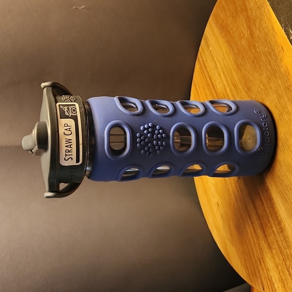 Lifefactory Dining Lifefactory Blue 2 Oz Bpa Free Glass Water